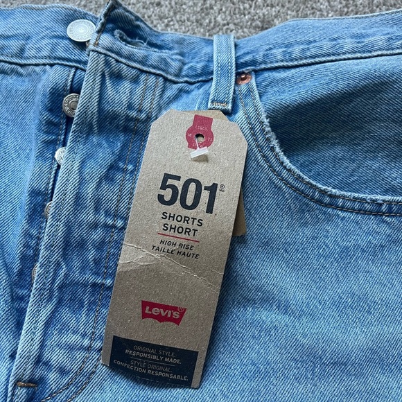 Women’s Levi High Rise Shorts Original Style | Size 32 - Picture 3 of 7